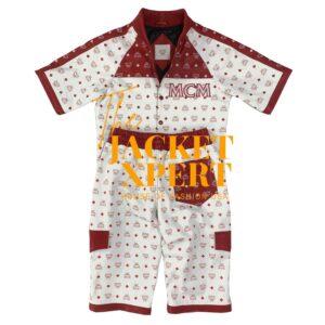 white vintage mcm dapper dan short suit