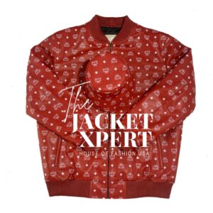 MCM Men's Leather Bomber Jacket